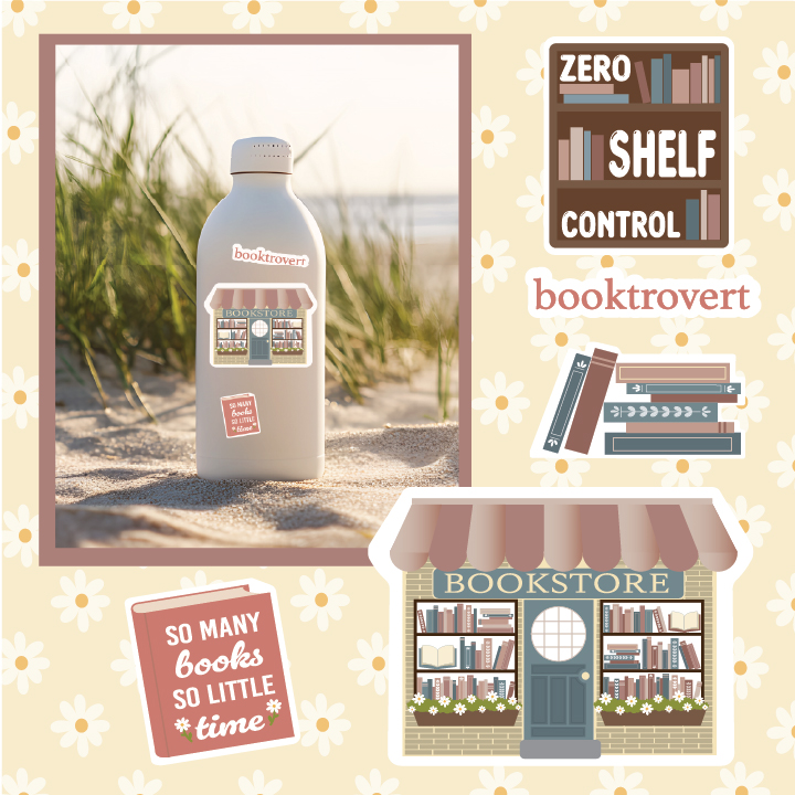 Book-themed stickers